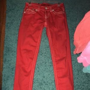 Red Skinny Miss Me size 25